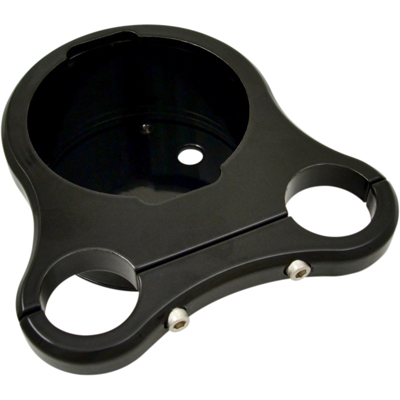 DRAG SPECIALTIES 1.25 T-Bar Single Gauge Mount – Gloss Black – For ’00-’20 OEM Style Gauges Tee-bar Gauge Mounts