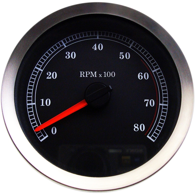 DRAG SPECIALTIES 4 Electronic Tachometer – Black Face 4 Electronic Tachometer