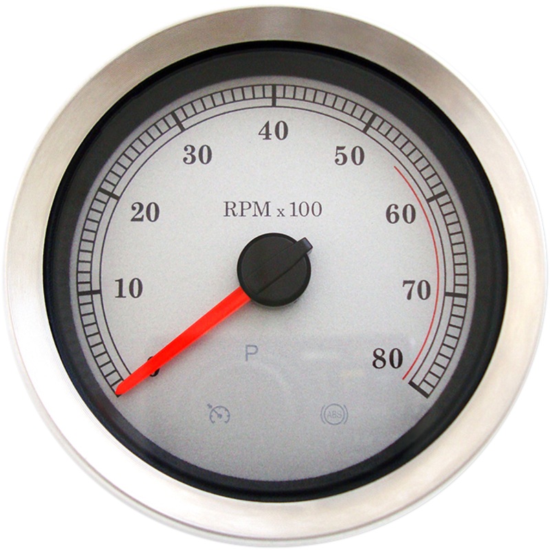 DRAG SPECIALTIES 4 Electronic Tachometer – White Face 4 Electronic Tachometer