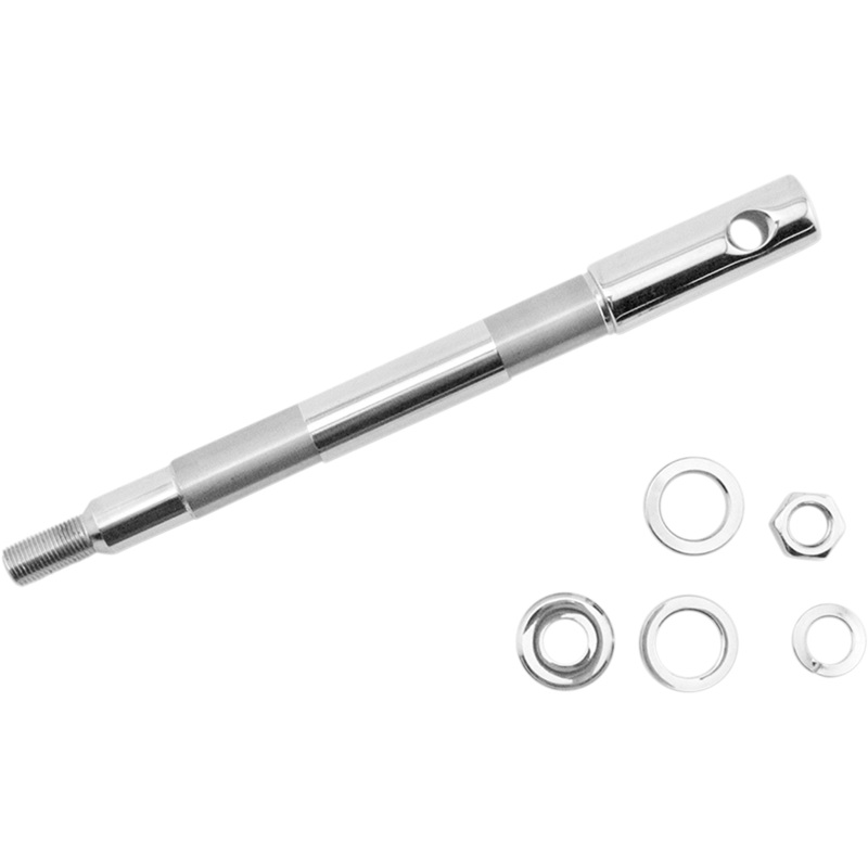 DRAG SPECIALTIES Axle – Front – Chrome – 00-03 FXD/XL/FXR Chrome Axle Kit