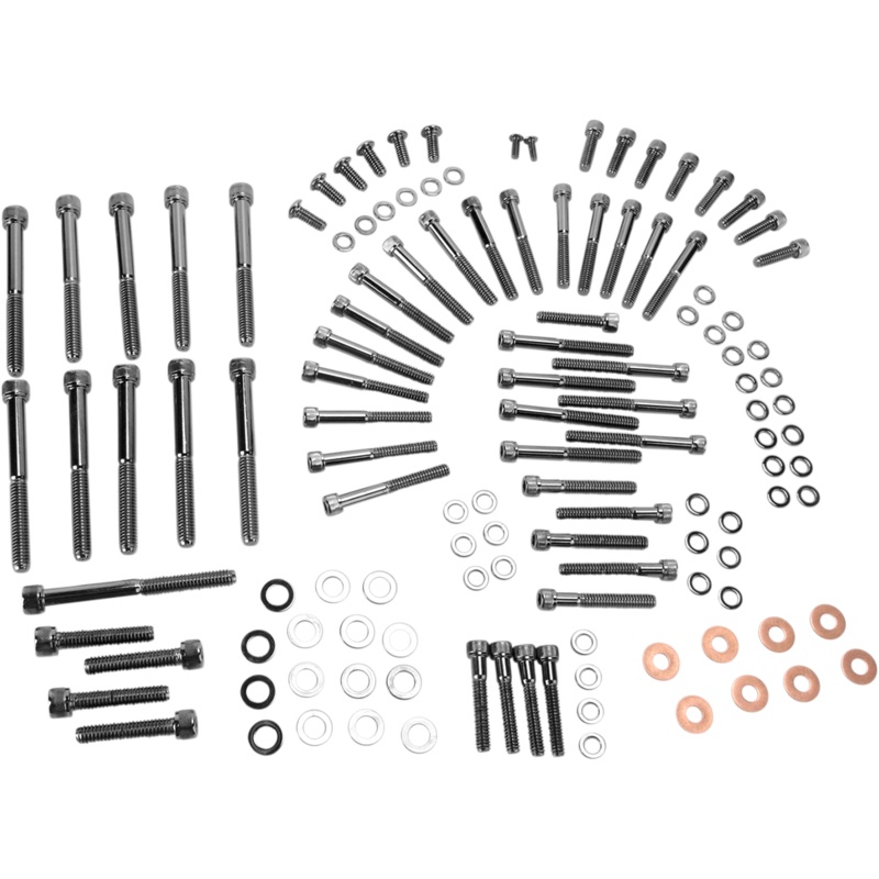 DRAG SPECIALTIES Bolt Kit Motor Knurled Socket-Head Bolt Set