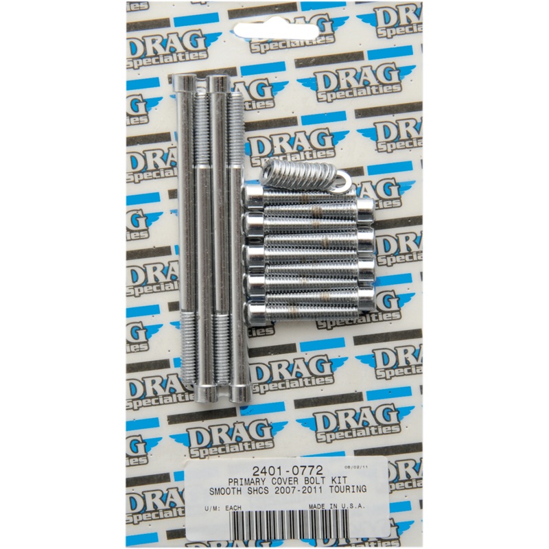 DRAG SPECIALTIES Bolt Kit Primary Smooth FL 07-17 Bolt Set