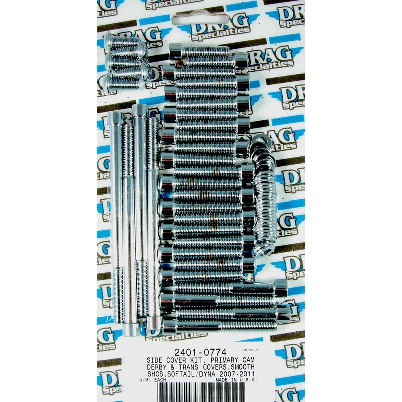 DRAG SPECIALTIES Bolt Kit Transmission Smooth 07-17ST Bolt Set