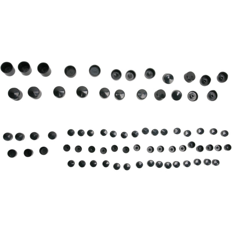 DRAG SPECIALTIES Covers Bolt Black Bolt Cover Standard Kit