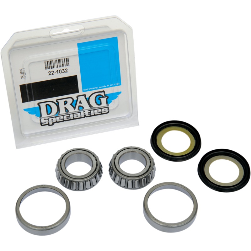 DRAG SPECIALTIES Neck Post Bearing/Race Kit Neck Post Bearing and Race Complete Replacement Kit