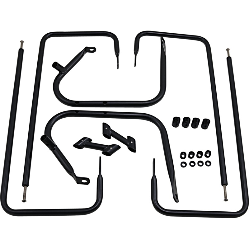 DRAG SPECIALTIES Saddlebag Rail – Black – FLT ’97 – ’08 Saddlebag Guard/Side Rail Kits