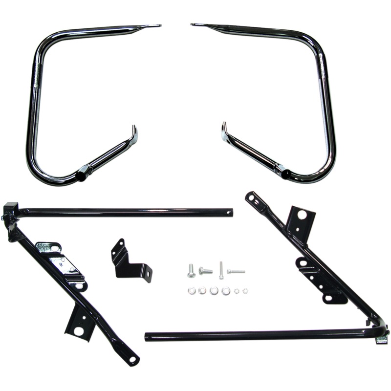 DRAG SPECIALTIES Saddlebag Support Brackets – Black – 09-13FLT Saddlebag Supports
