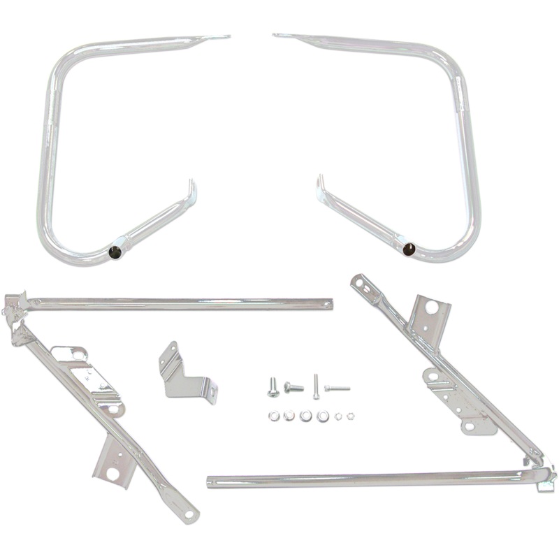 DRAG SPECIALTIES Saddlebag Support Brackets – Chrome – 09-13FLT Saddlebag Supports
