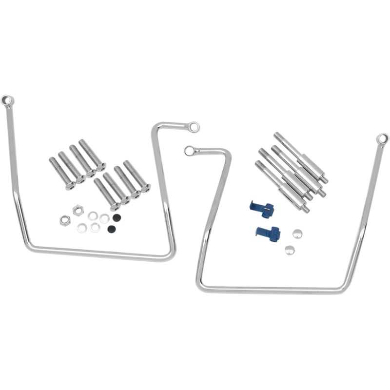 DRAG SPECIALTIES Saddlebag Support – FXD Chrome Saddlebag Support Brackets