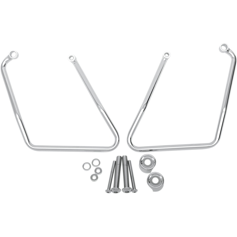 DRAG SPECIALTIES Saddlebag Support – XL Chrome Saddlebag Support Brackets