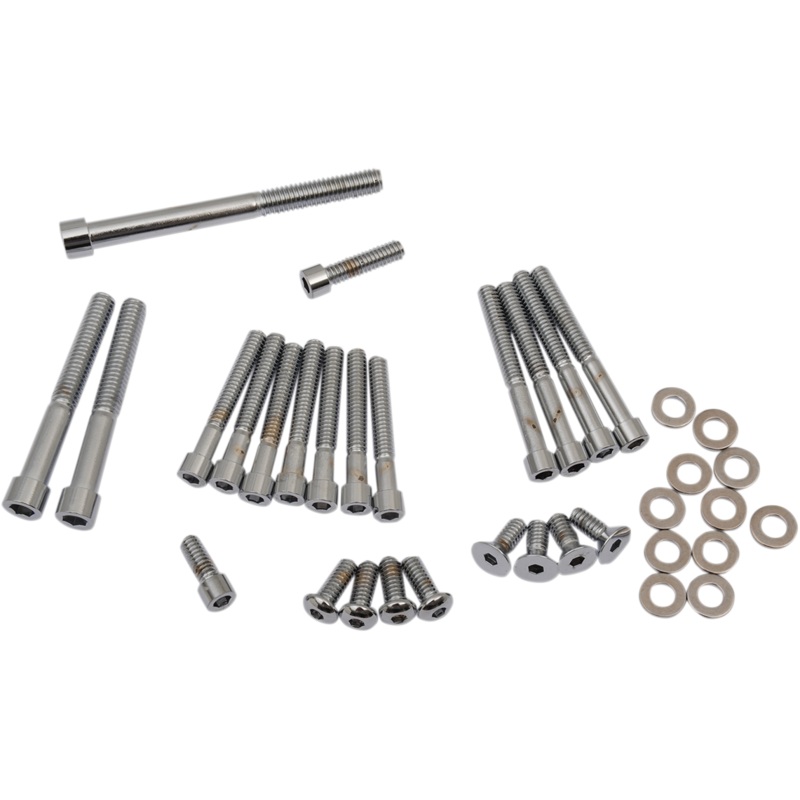 DRAG SPECIALTIES Side Cover Set Polished 91-03 XL Bolt Set