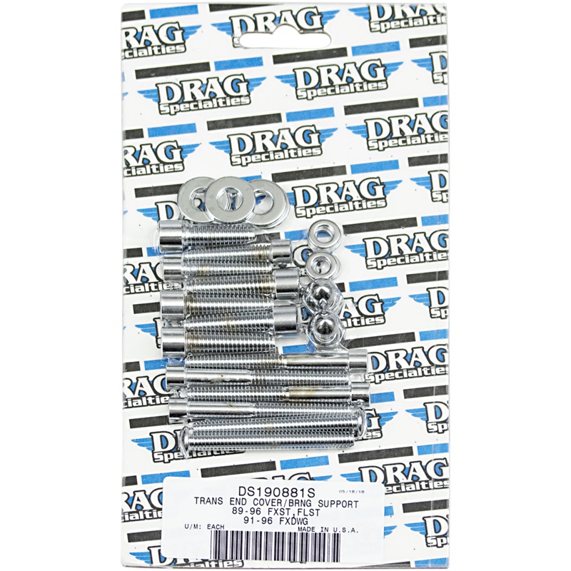 DRAG SPECIALTIES Smooth Transmission End Set 89-06 ST Bolt Set