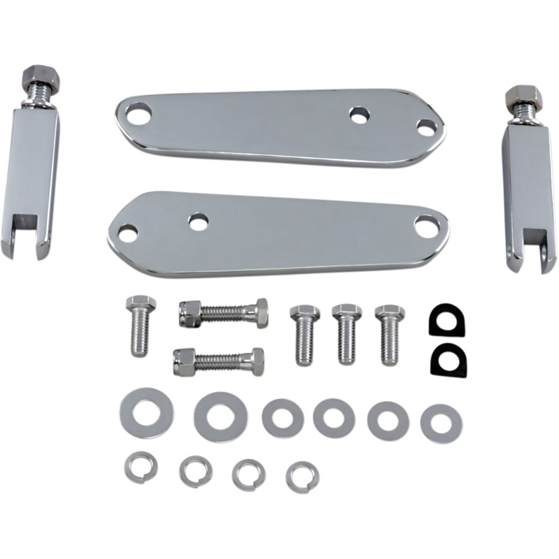DRAG SPECIALTIES Highway Peg Mount – Black – Dyna Front Mount Highway Bar Kit