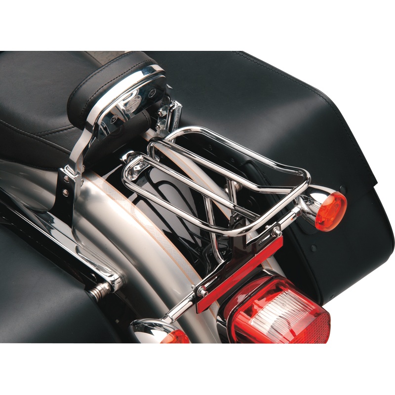 DRAG SPECIALTIES Luggage Rack – Chrome – Dyna Fender Luggage Rack