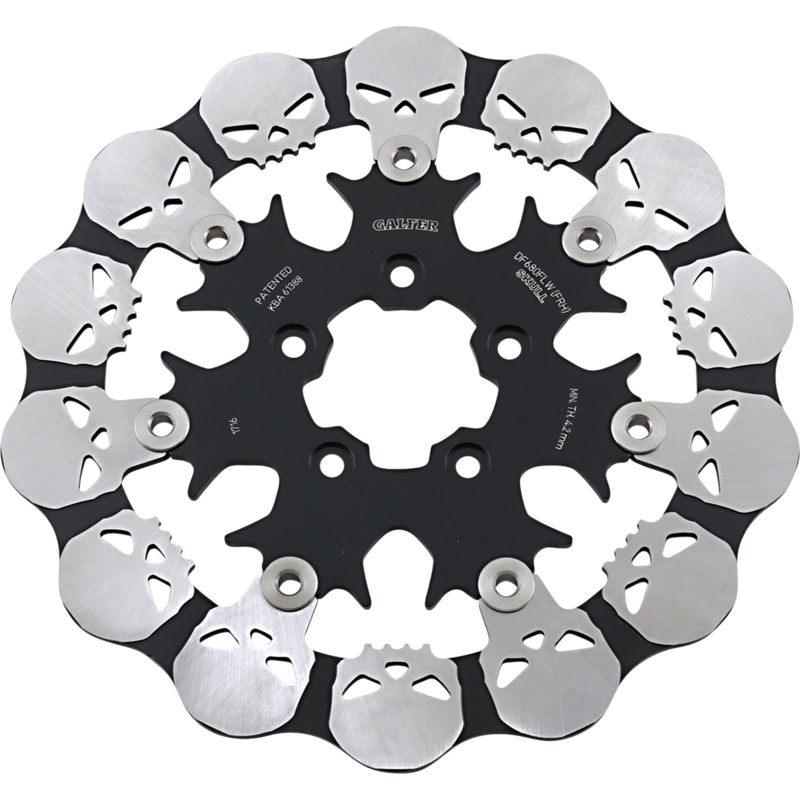 GALFER Skull Front Rotor – Floating Mount Skull Brake Rotor