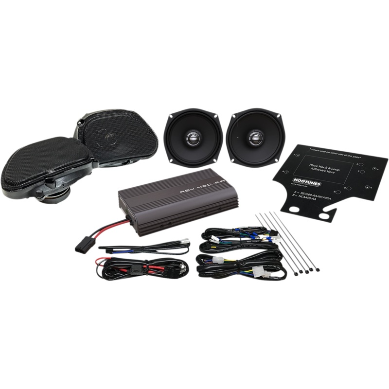 HOGTUNES 200W Amp/Speaker Kit – RG front/rear speaker/amp kit for Road Glide Ultra