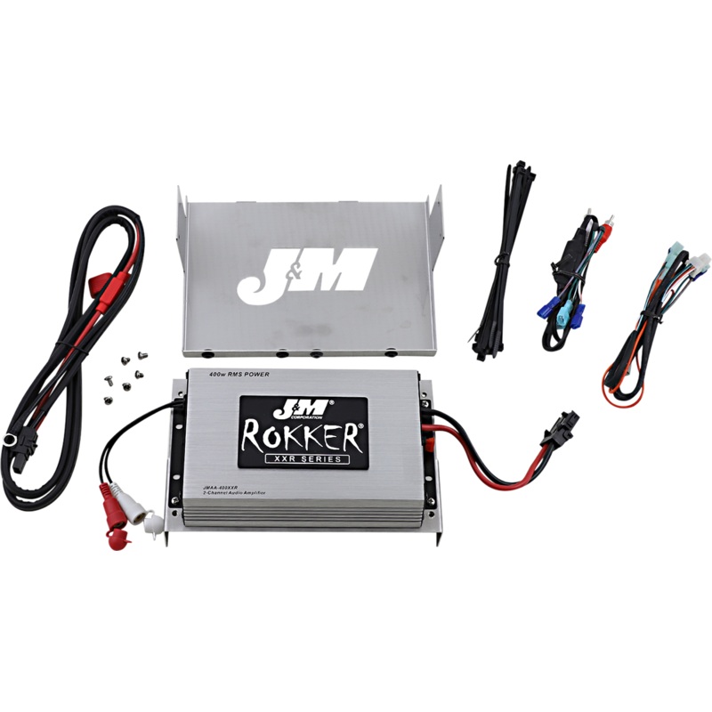 J & M 400W 2-Channel Amp Kit – 06-13 Street Glide/Ultra ROKKER XXR 400W 2-CH Amplifier Kit