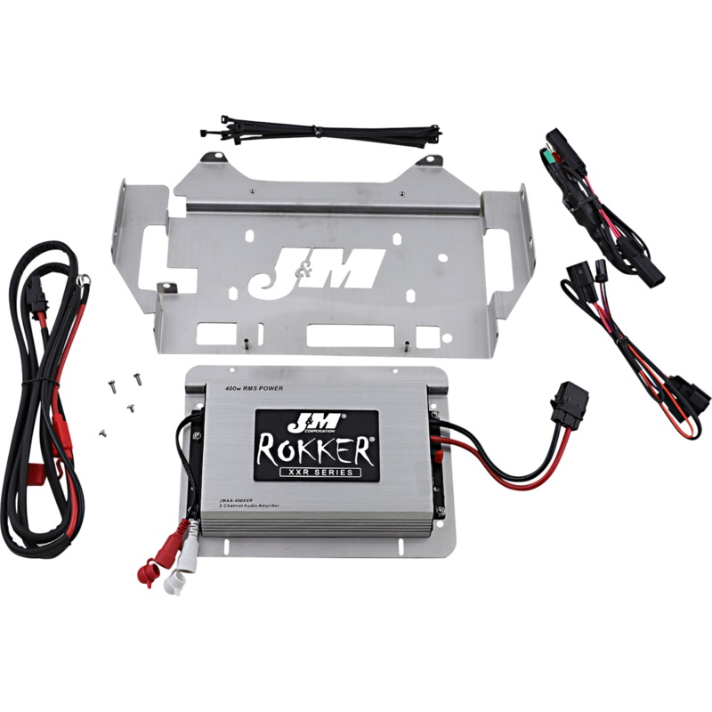 J & M 400W 2-Channel Amp Kit – 14-20 Street Glide/Ultra ROKKER XXR 400W 2-CH Amplifier Kit