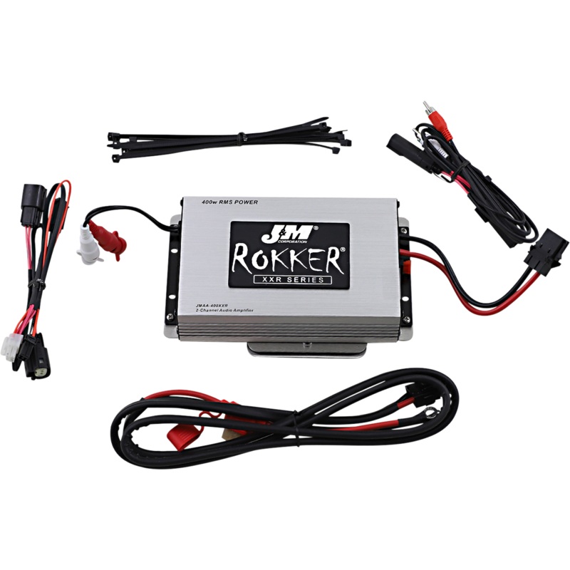 J & M 400W 2-Channel Amp Kit – 15-20 Roadglide Fairing ROKKER XXR 400W 2-CH Amplifier Kit