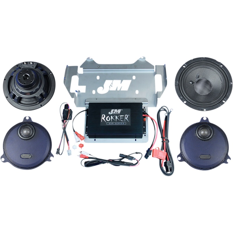 J & M 400w 2-Speaker/Amplifier – Street Glide/Ultra ROKKER XXR EXTREME 400w 2-Speaker/Amplifier Installation Kit