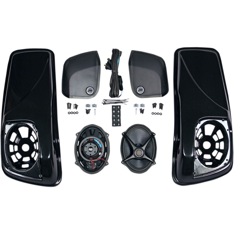 J & M 5X7 Speaker/Lid – 2014-20 FLH Saddlebag-Lid Kit w/ROKKER XXR 5X7 Speakers
