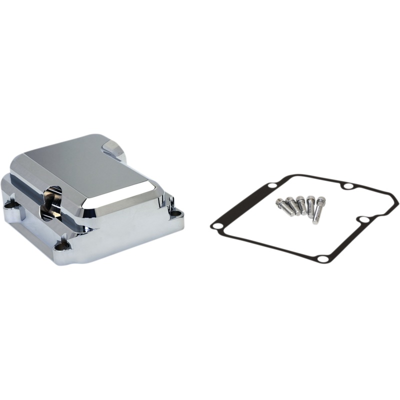 JIMS Twin Cam Transmission Top Cover – Chrome 5-Speed Transmission Top Cover Kit