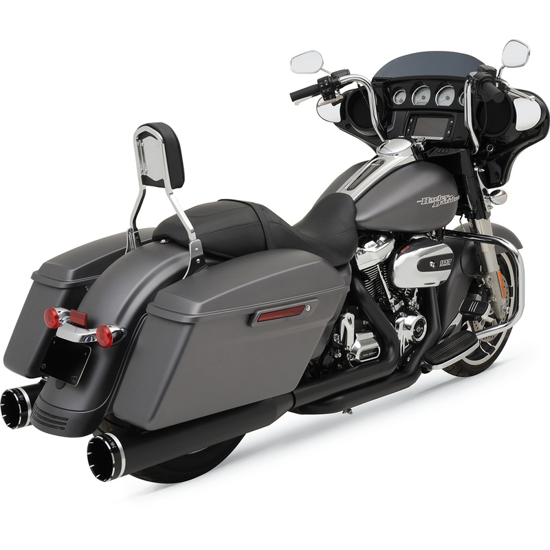 KHROME WERKS 2:2 Exhaust with 4.5 Muffler – Black – FL 2:2 High Performance Exhaust System