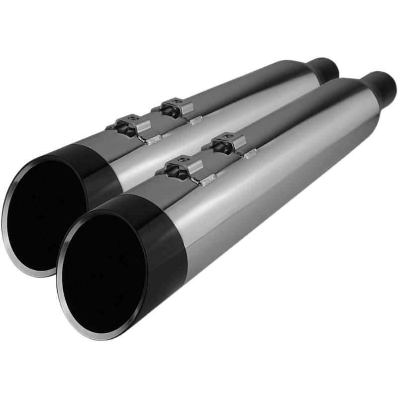KHROME WERKS 4.5 Mufflers for Touring – Chrome with Edge HP-Plus 4.5 Slip-On Mufflers