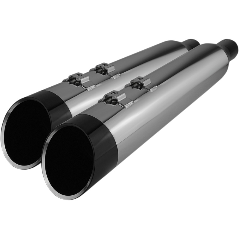 KHROME WERKS Mufflers – Chrome with Edge Tip HP-Plus 4.5 Slip-On Mufflers