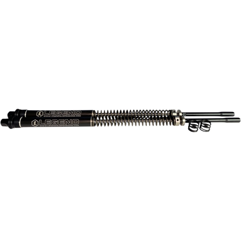 LEGEND SUSPENSION AXEO Front End Suspension – Black – 41 mm – ’00-’17 Softail FL Models AXEO Front Suspension System
