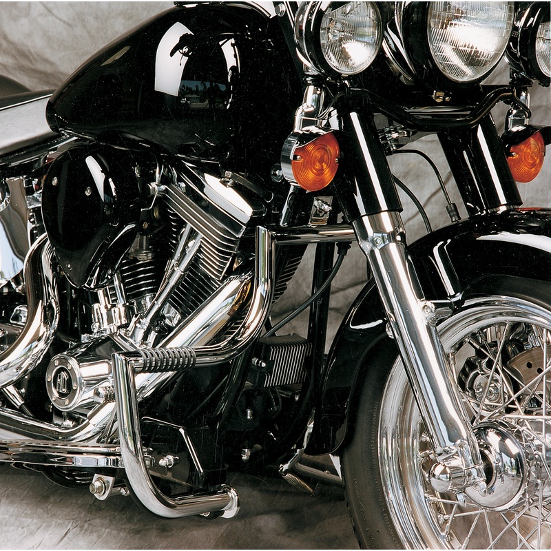LINDBY Front Highway Bar – FXST/D Linbar Front or Rear Highway Bar