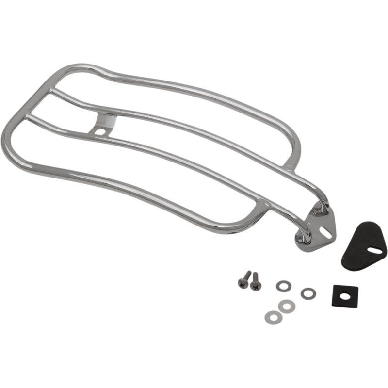 MOTHERWELL Luggage Rack – Chrome – Dyna 7 Solo Luggage Rack