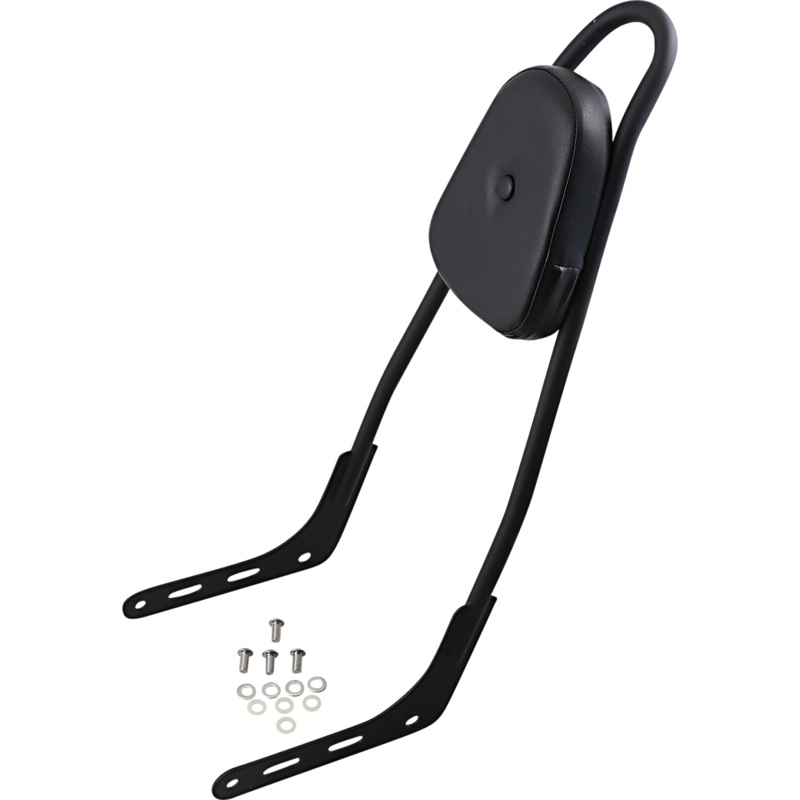 MOTHERWELL One-Piece Sissy Bar – Matte Black – Skull – With Pad Skull Sissy Bar  7, 22.9 cm, 9, 17.8 cm