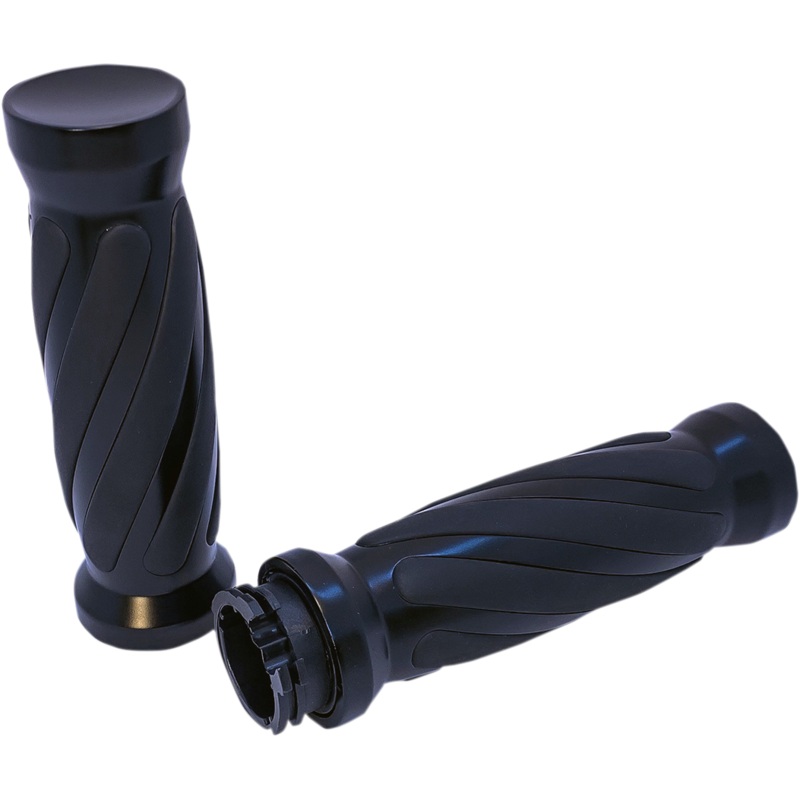 PRO-ONE PERF.MFG. Black Twisted Rubber Grips for Cable Custom Twisted Rubber Grips