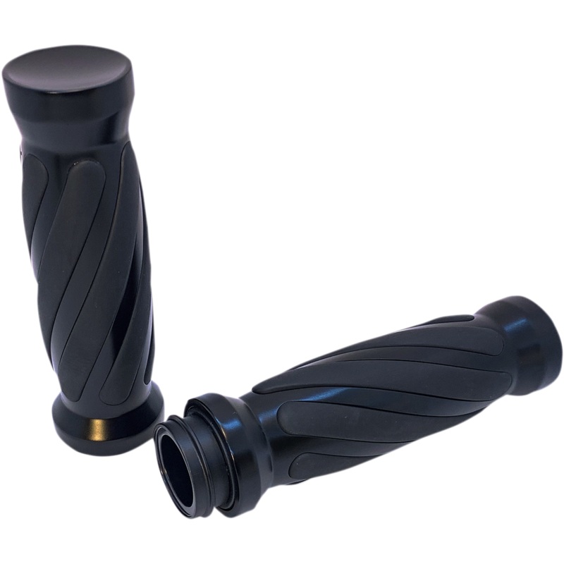 PRO-ONE PERF.MFG. Black Twisted Rubber Grips for TBW Custom Twisted Rubber Grips
