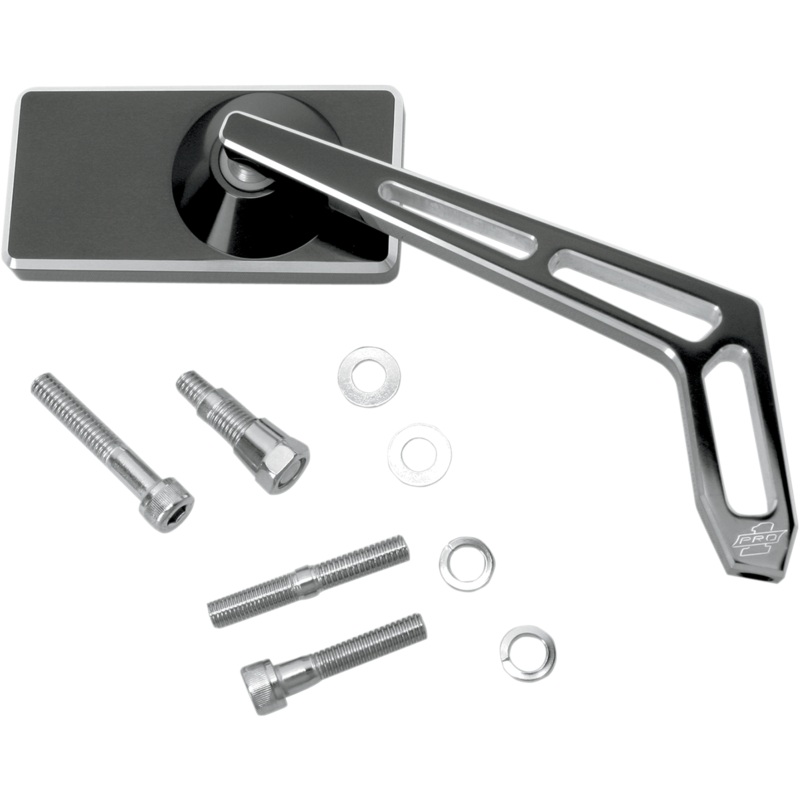 PRO-ONE PERF.MFG. Mirror – Black – Right Billet Aluminum Mirrors with Clear Glass  Weekend Warrior