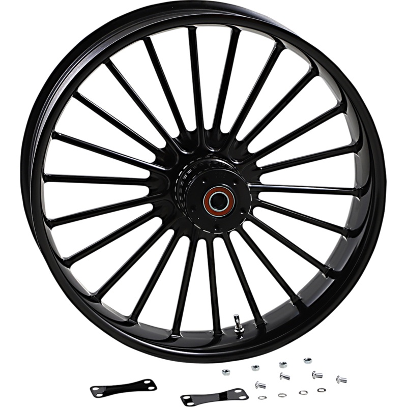 RC COMPONENTS Front Wheel – Illusion – Black – 21 X 3.5 – No ABS One-Piece Forged Illusion Wheel