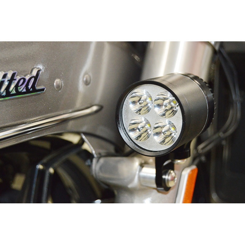 RIVCO PRODUCTS Fork-Mounted Driving Lights – ’96-’14 FLH LED Driving Light Set