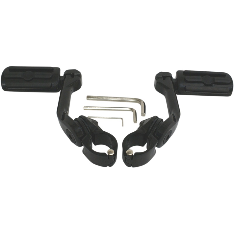 RIVCO PRODUCTS Highway Peg Mount – Black Highway Pegs With Mounting Arms