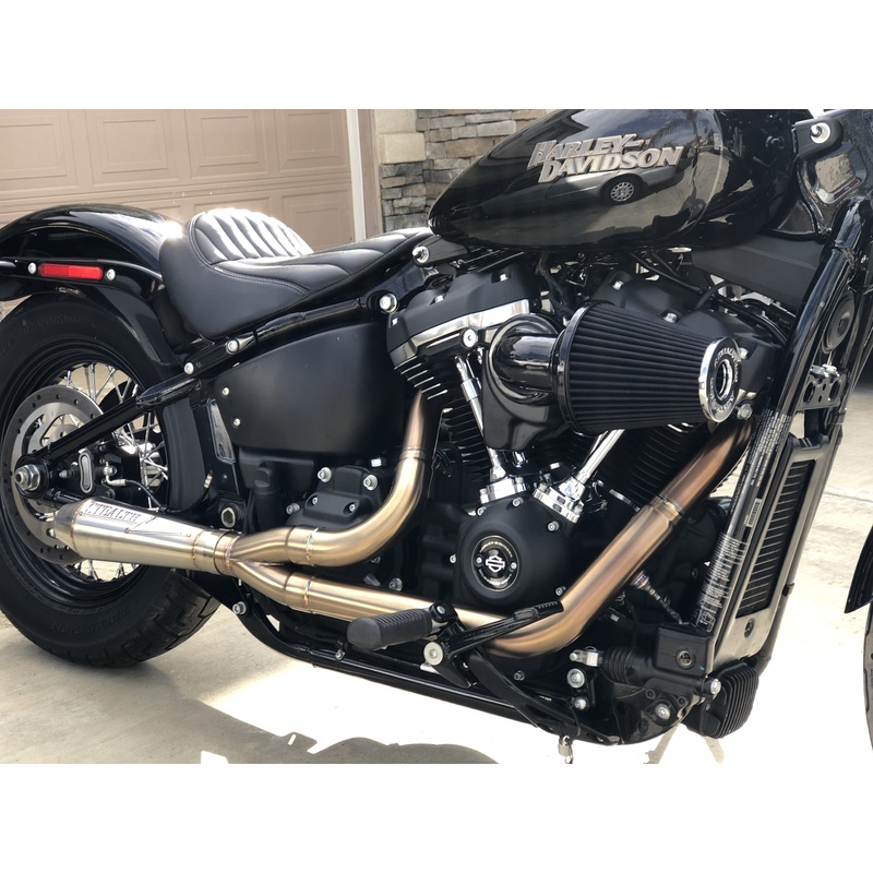 STEALTH 17-2021 Softail/Lowrider S Exhaust Raw Stainless