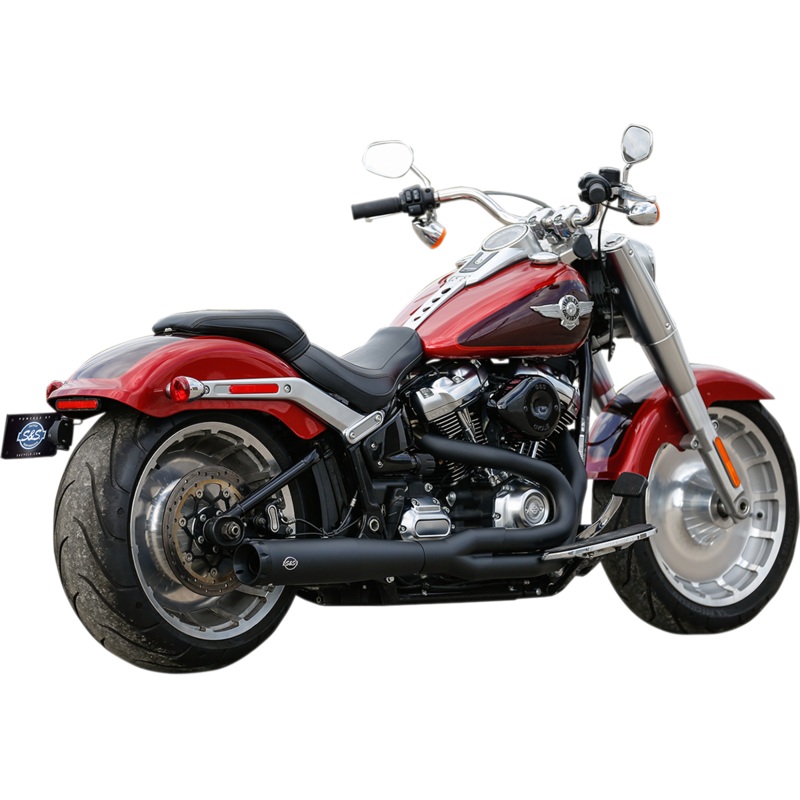 S&S CYCLE 2:1 50 State Exhaust for M8 Softail – Black SuperStreet 2:1 50 State Exhaust System