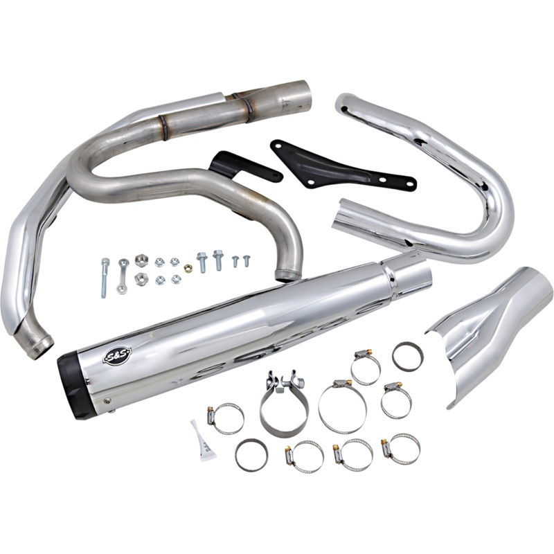S&S CYCLE 2:1 Exhaust for M8 Softail – Chrome SuperStreet 2:1 Exhaust System