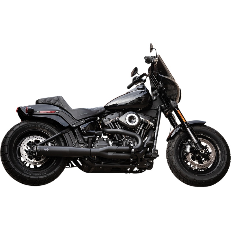 S&S CYCLE 2:1 Exhaust for Softail – Black SuperStreet 2:1 Exhaust System