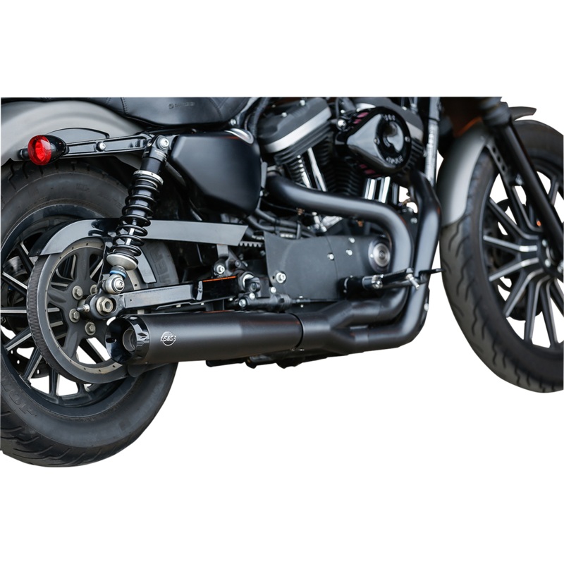 S&S CYCLE 50 State 2:1 Black Exhaust for XL SuperStreet 2:1 50 State Exhaust System