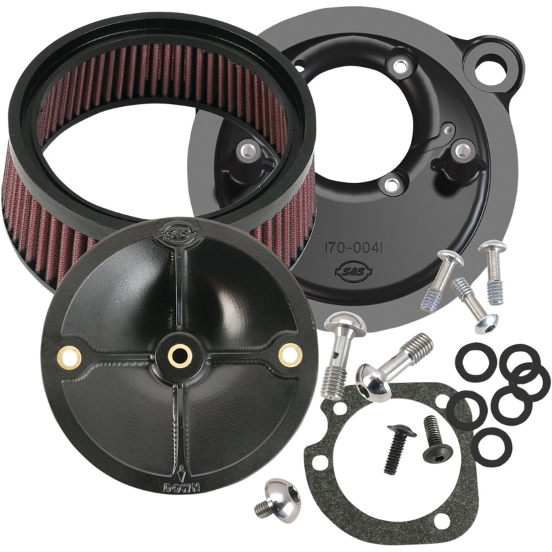 S&S CYCLE Air Cleaner Stealth 91-06XL Super Stock Stealth Air Cleaner Kit