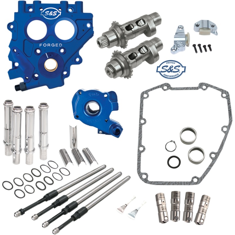 S&S CYCLE Cam with Plate – 551 Series – Easy Start Gear-Drive and Chain-Drive Cam Chest Kit