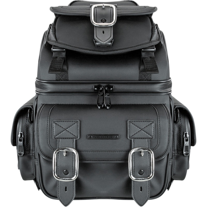 SADDLEMEN BR1800D Sissy Bar Bag – Black BR1800D Sissy Bar Bag