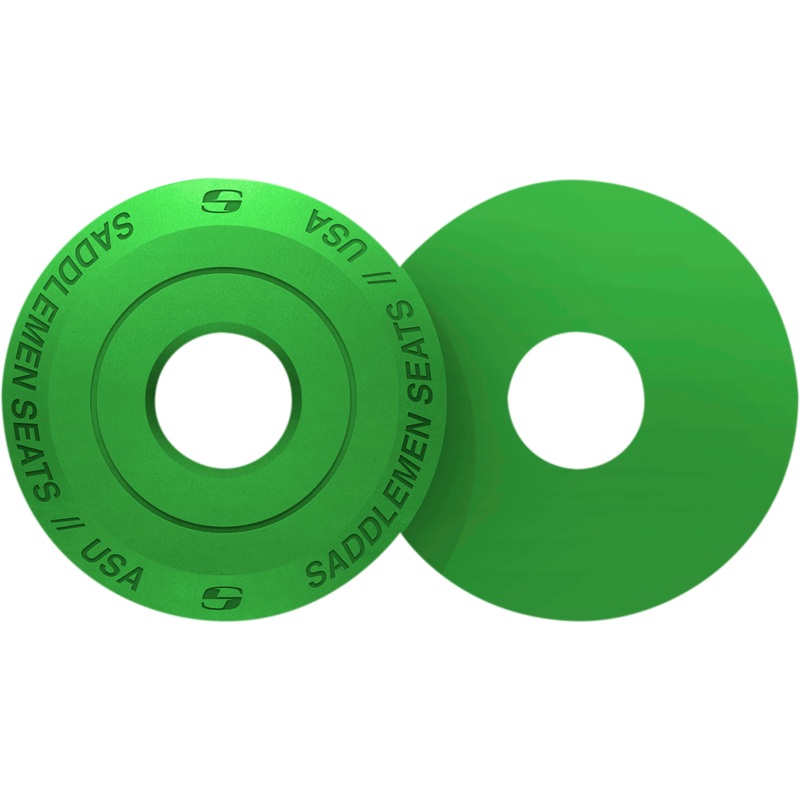SADDLEMEN Fender Seat Washer – Bright Green Fender Seat Washer