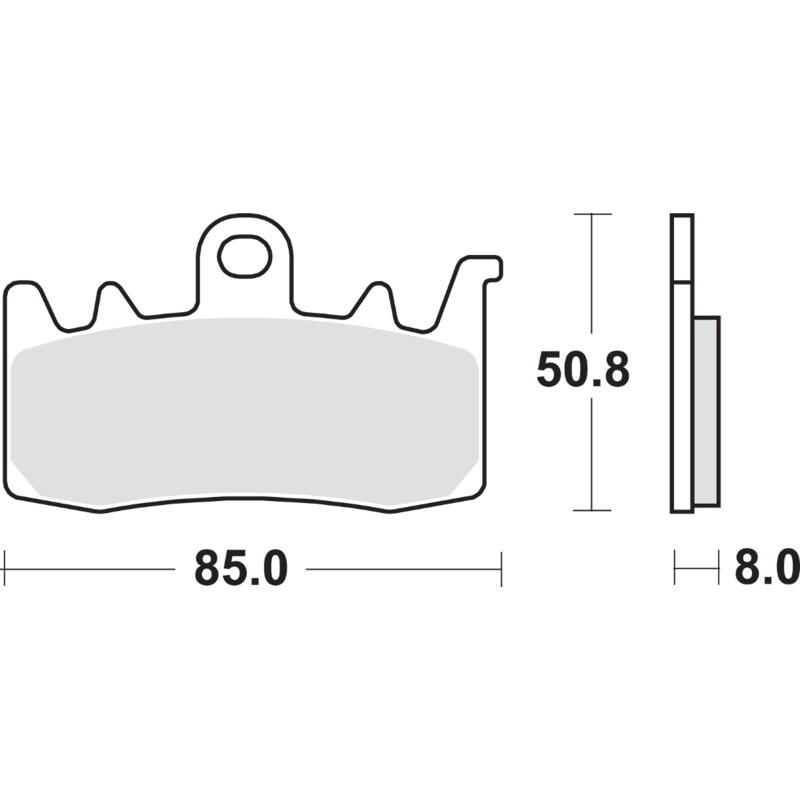 SBS HS Brake Pads – 900HS HS Street Excel Sintered Front Brake Pads