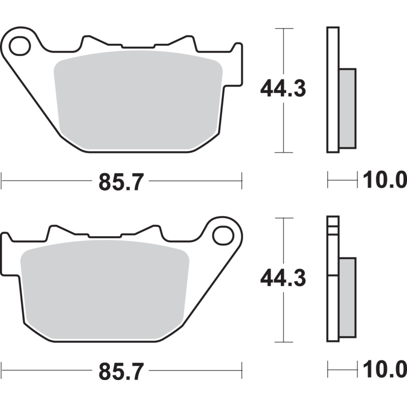 SBS Street Excel Brake Pads – Sportster HLS Street Excel Sintered Rear Brake Pads